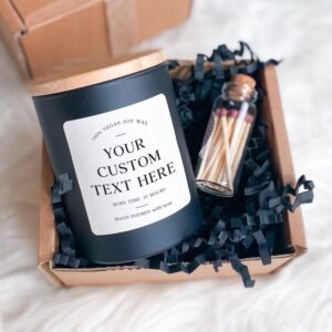 Custom Text Soy Candle